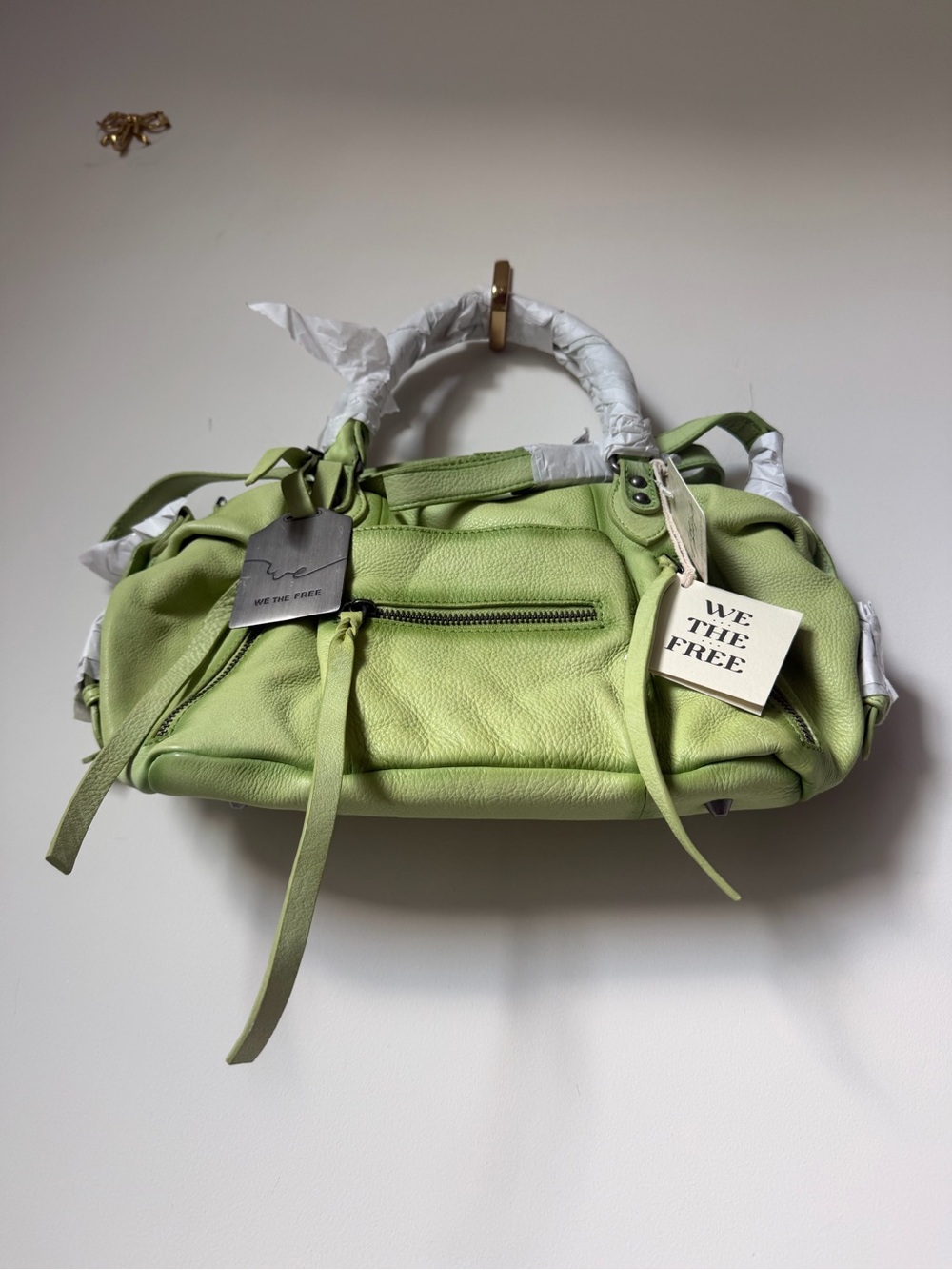 Free People matcha baby Emerson Leather Tote bag - Picture 5 of 7